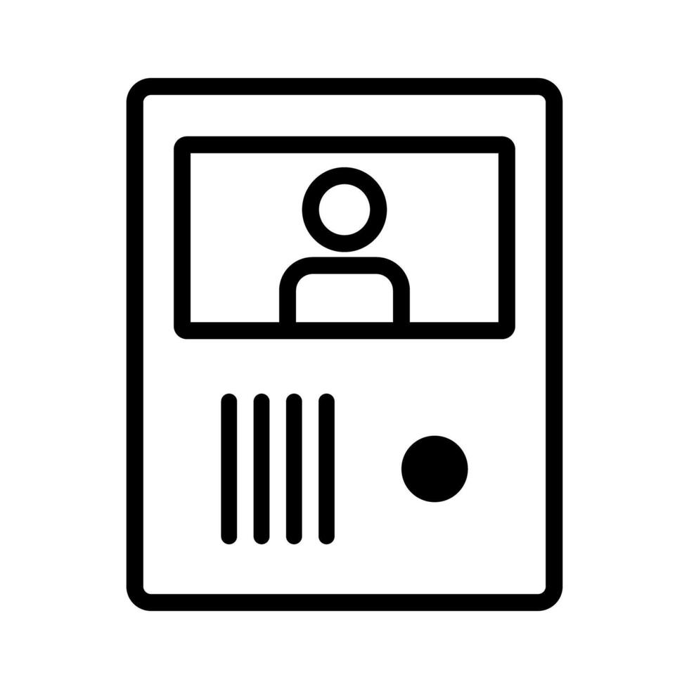 Simple design intercom icon. vector