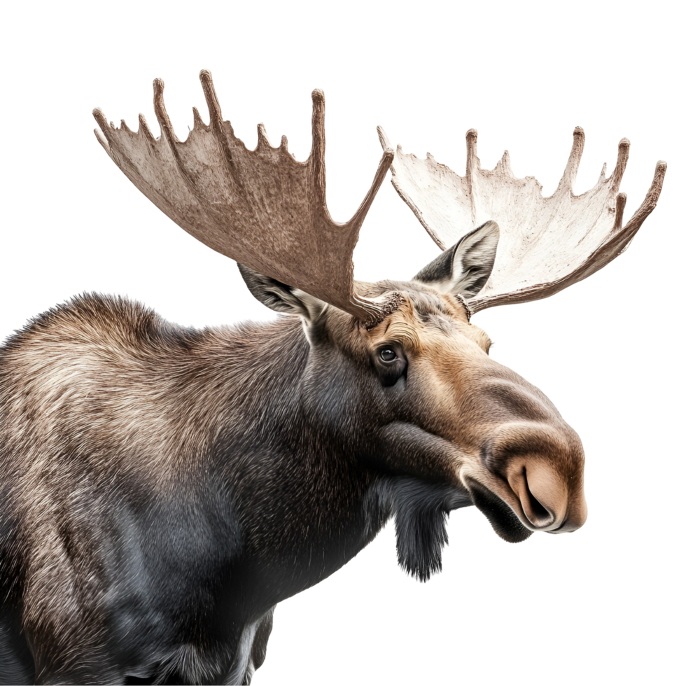 Realistic Moose Figure Transparent Background png