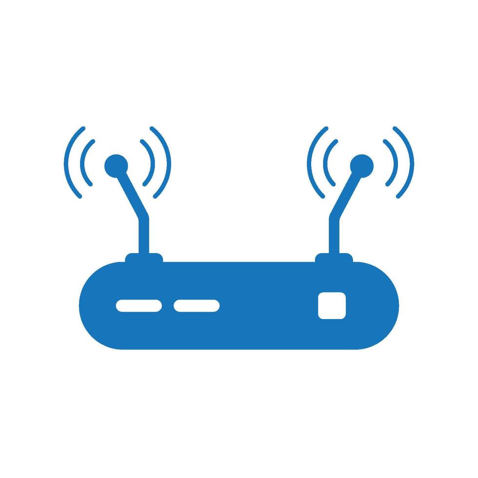Router icon illustration flat design vector