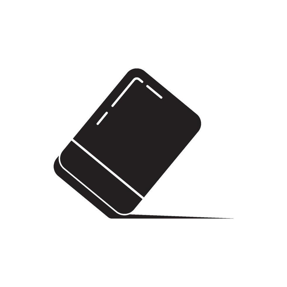 eraser icon logo template design vector