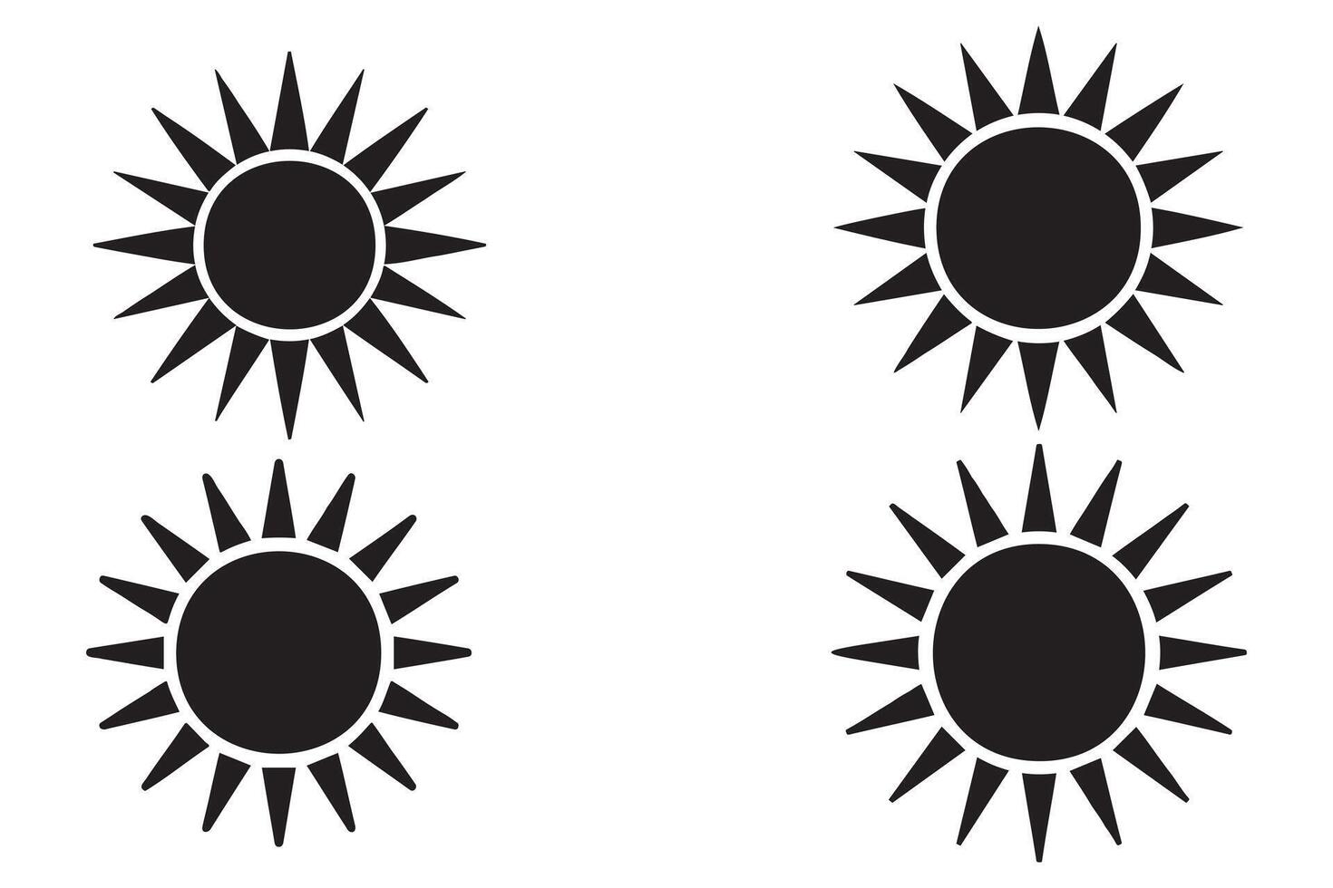 Sunset icon continuous line drawing vector