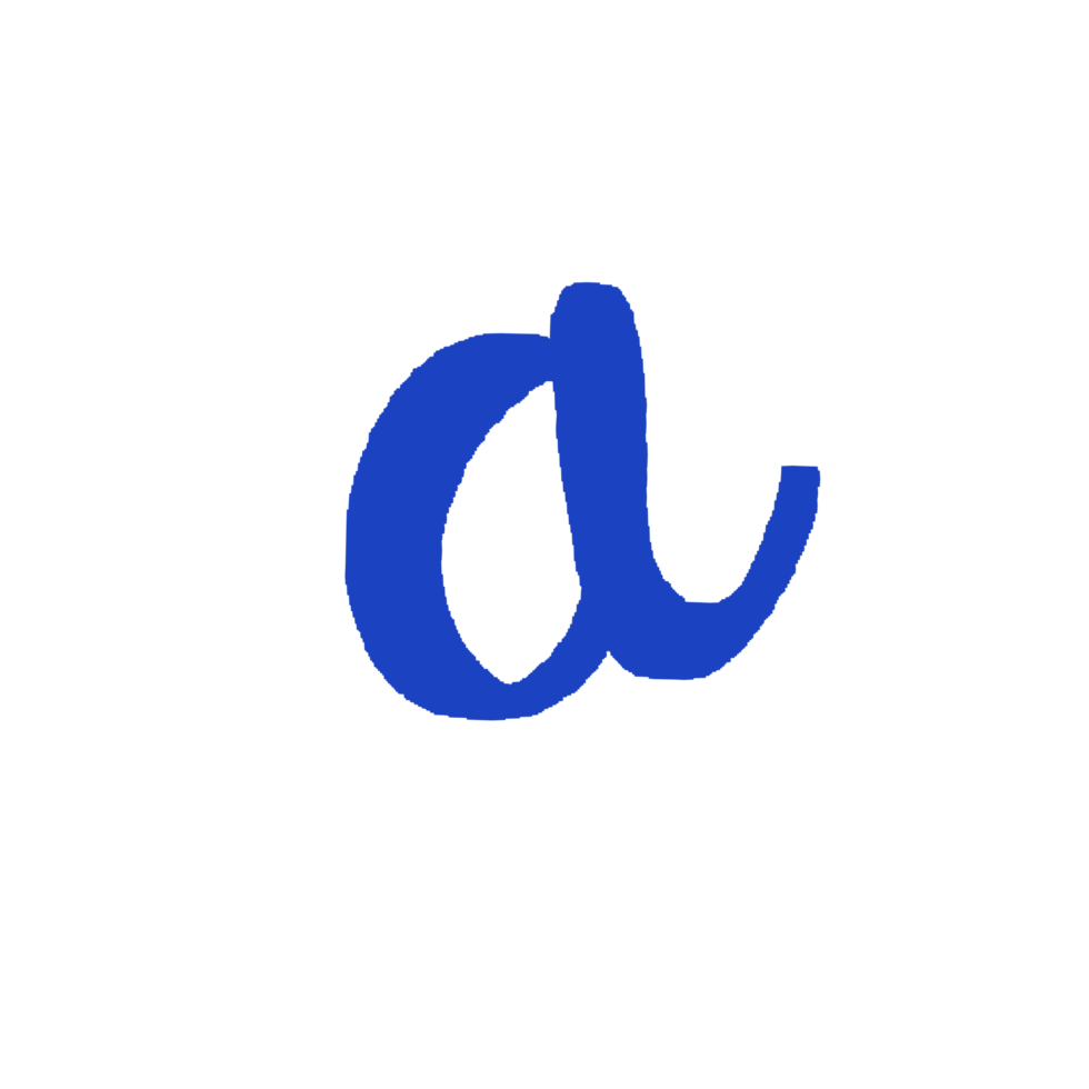 cursive letter a png