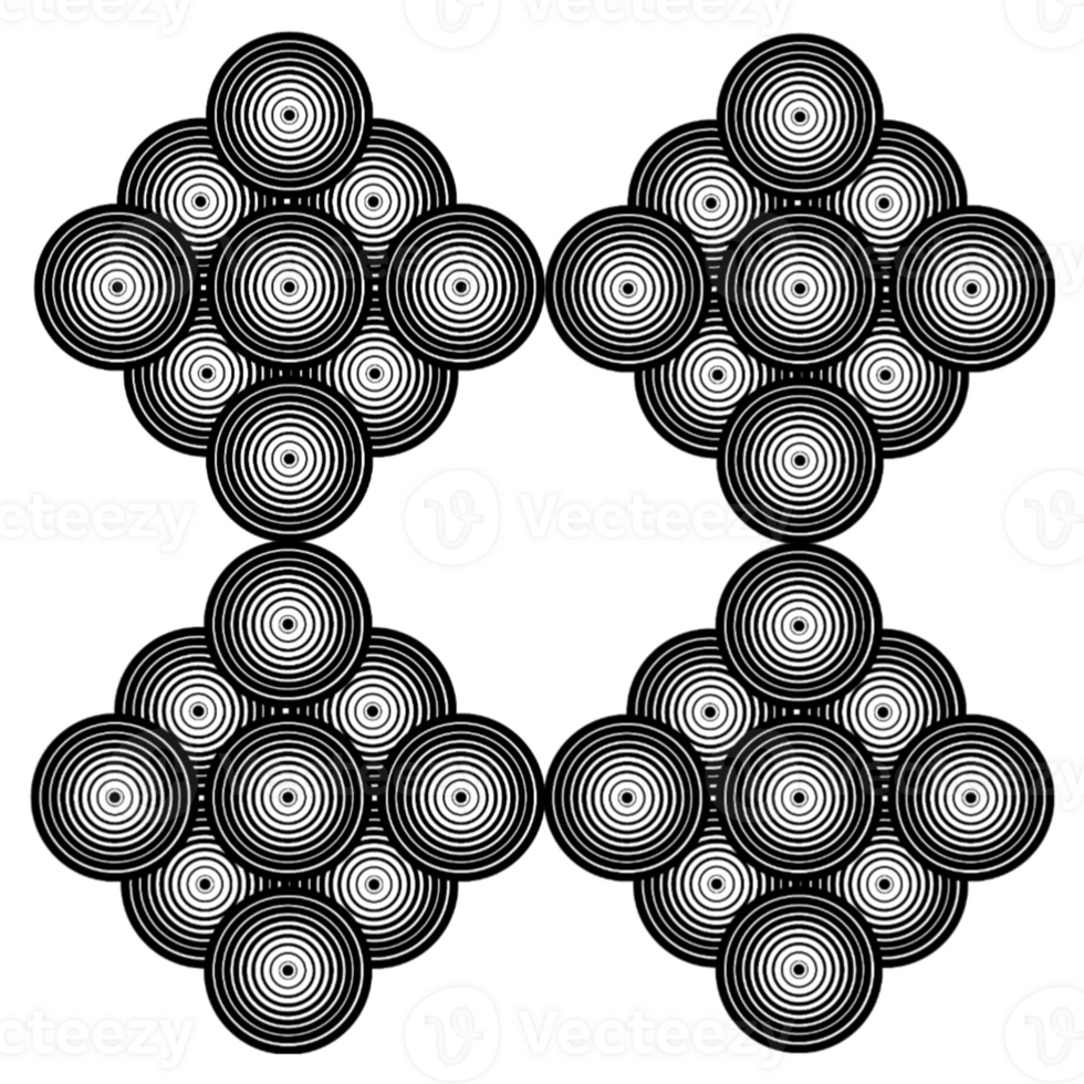 geometric abstract design with circles png