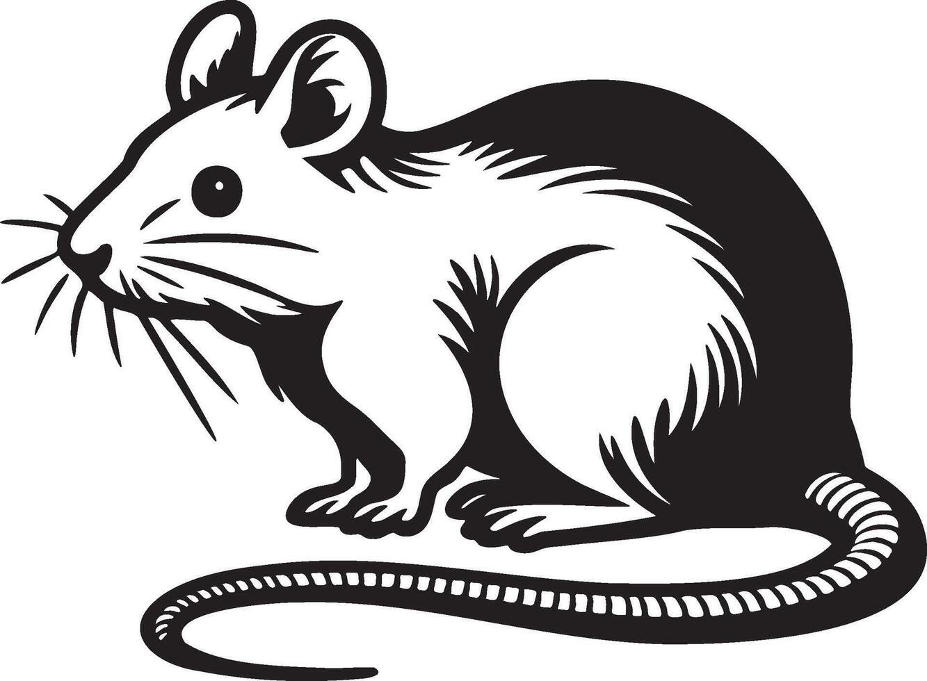 Rat Sketch Illustration. vector