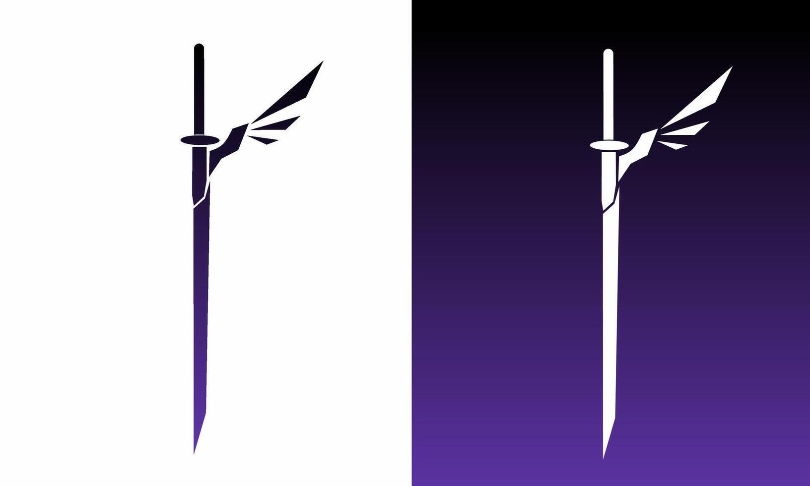 illustration design graphic sword suitable for logo symbol vector