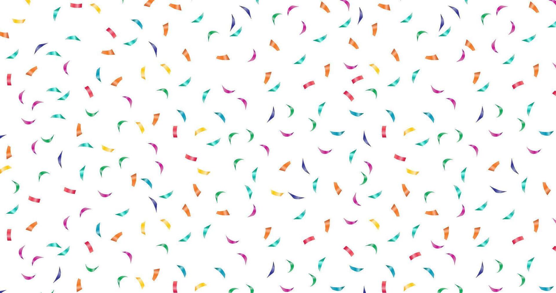 colourful confetti falling background template vector