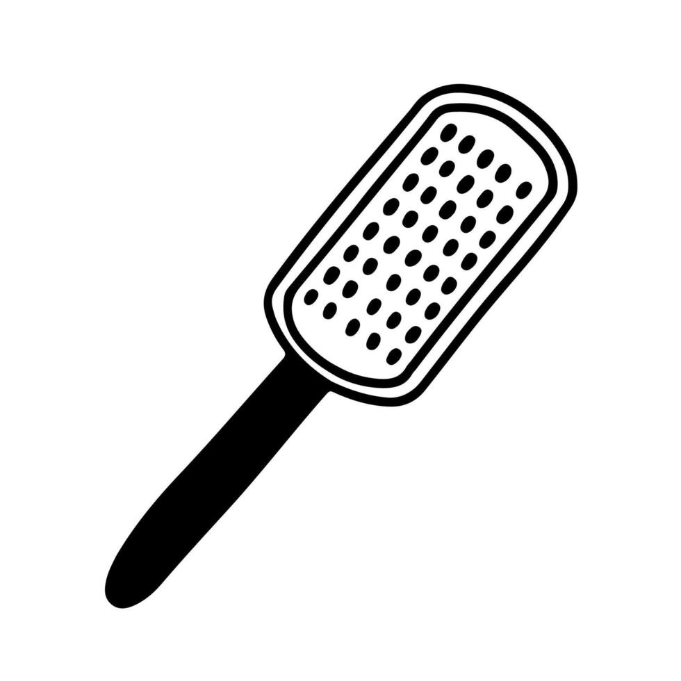 Cheese grater doodle sketch vector