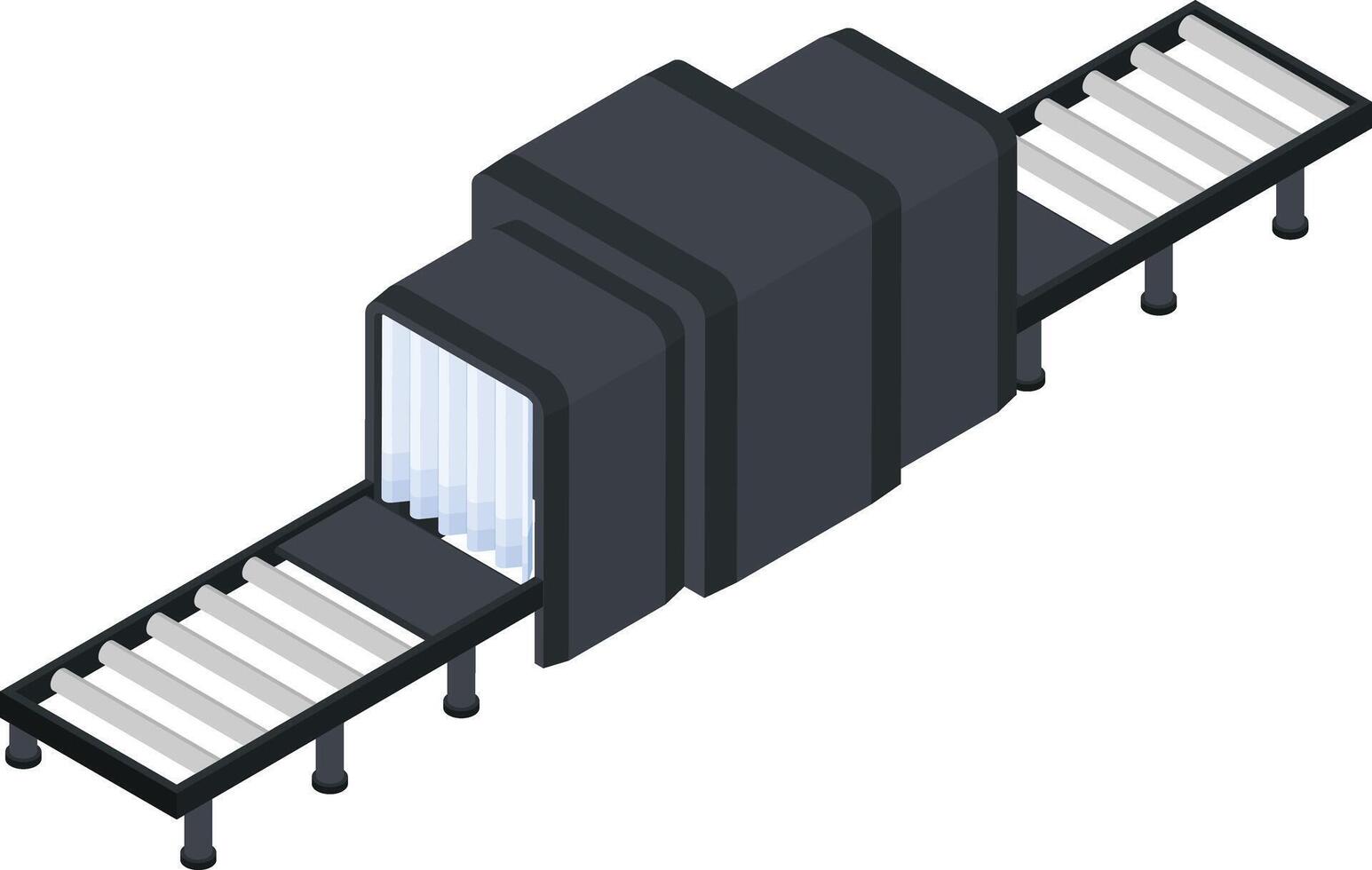 Isometric Airport Security Scanner Illustration vector