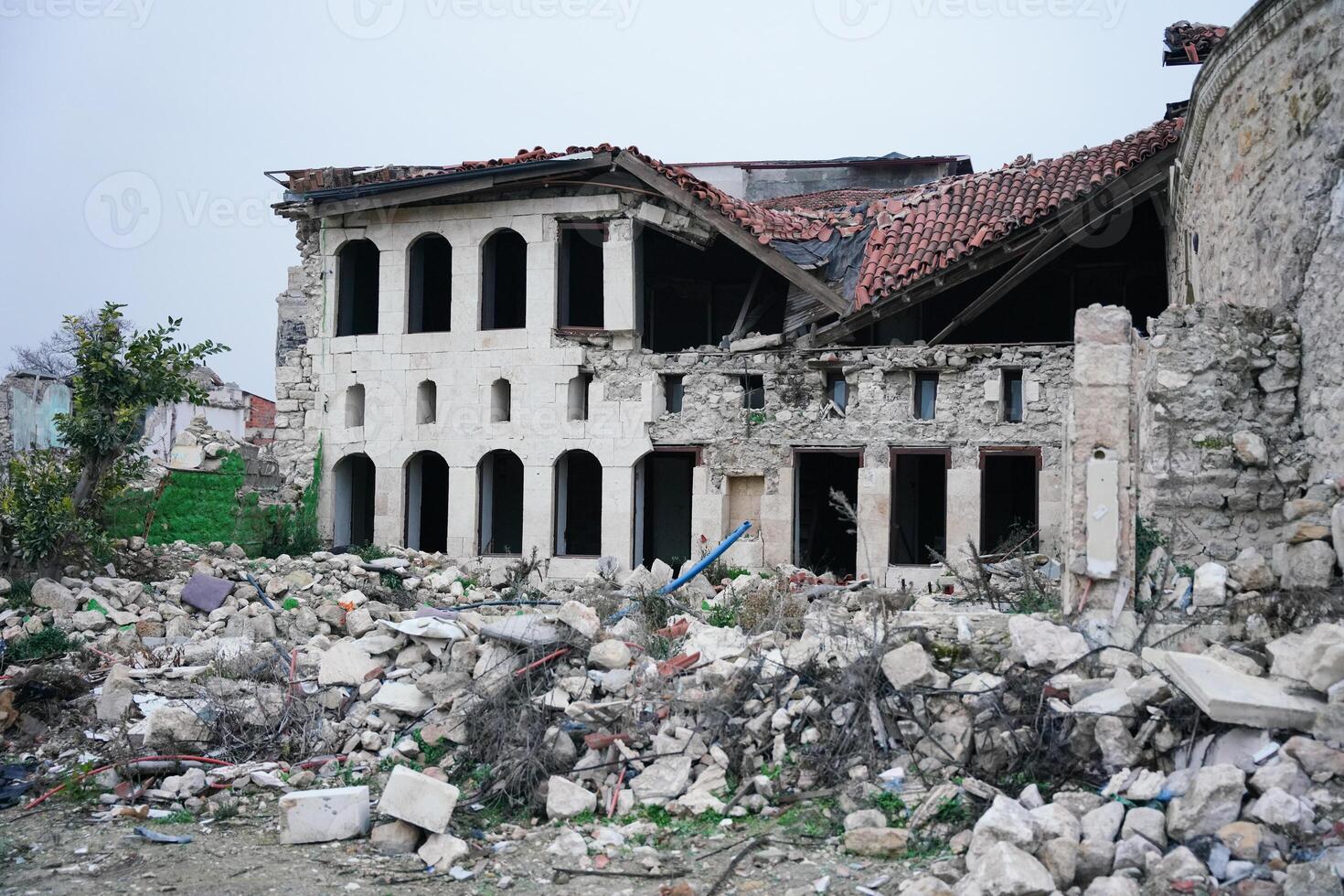 Damaged building in Antakya Hatay after 6 February 2023 Earthquakes photo