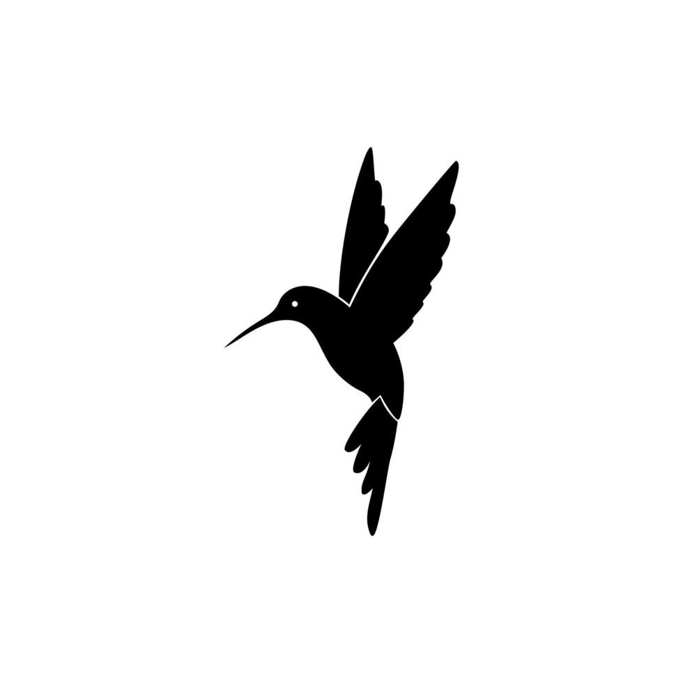 Bird silhouette icon vector