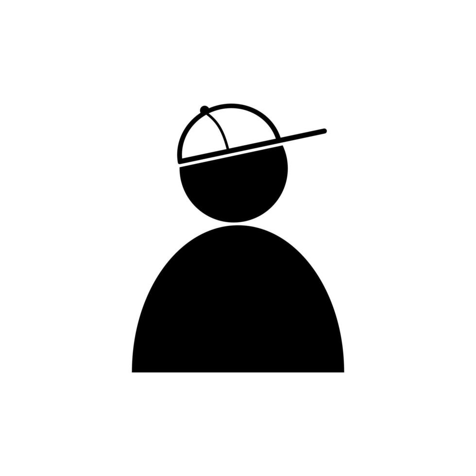 Boy with hat icon vector