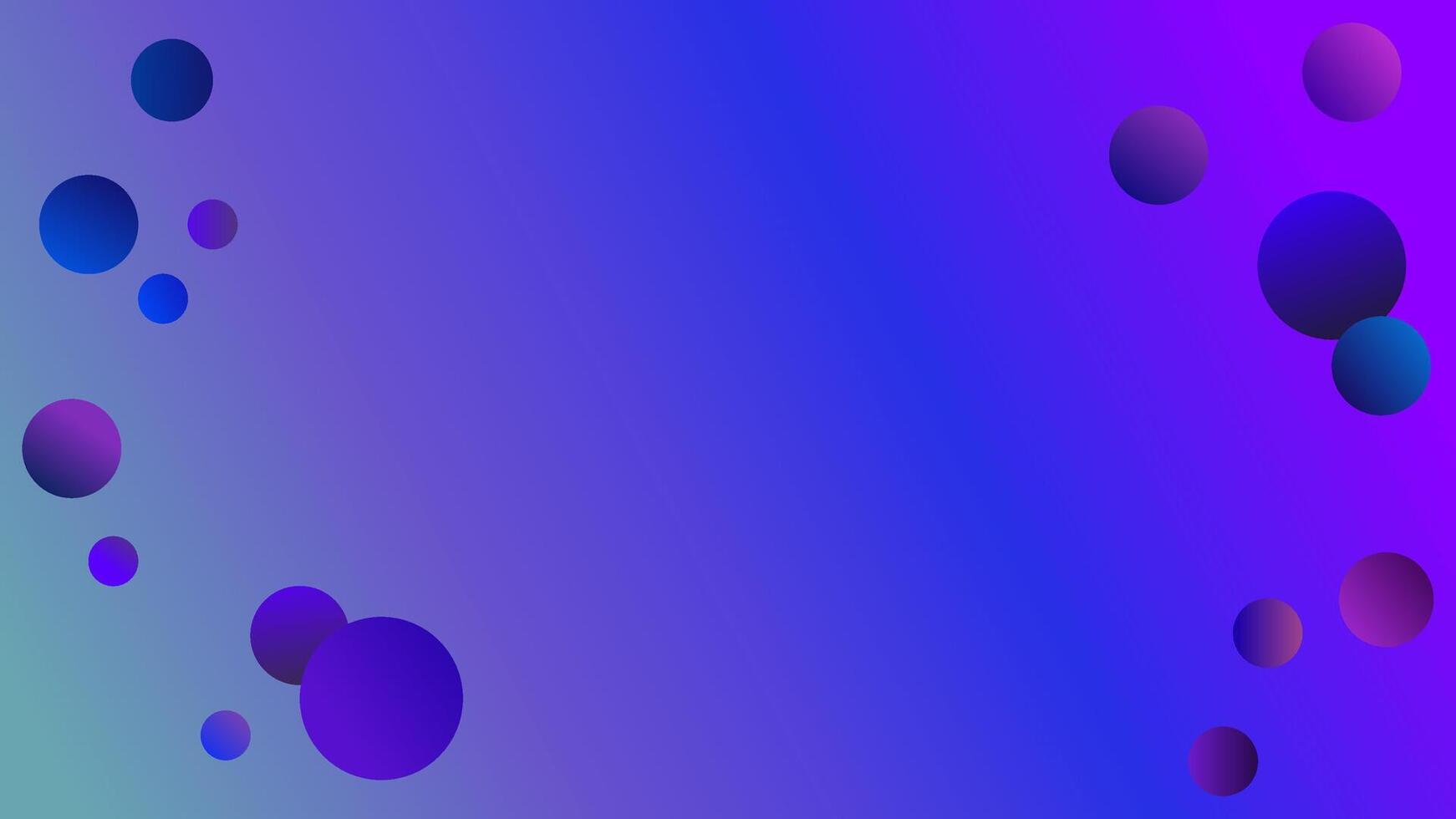 Blue and purple gradient backgound with bubble vector