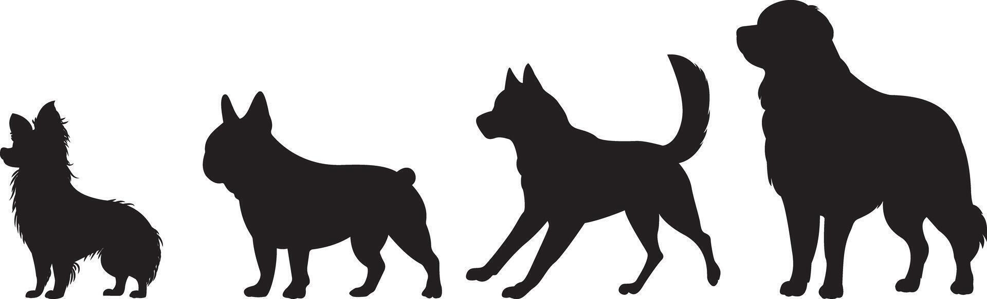 Dog Silhouette Pet Icon Design vector