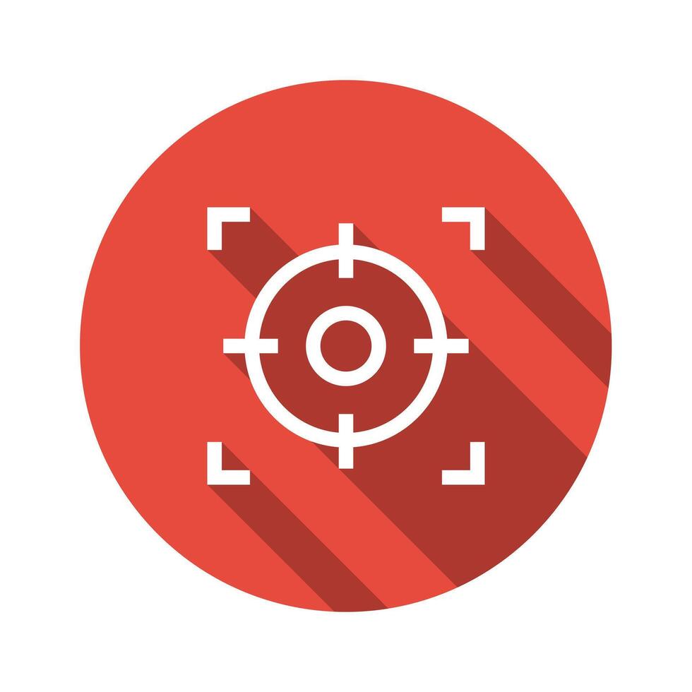 Focus Icon Flat Design for Apps vector