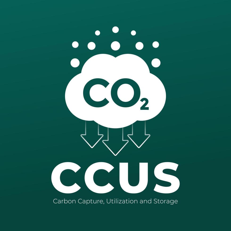 CCUS, Carbon Capture, Utilization and Storage vector
