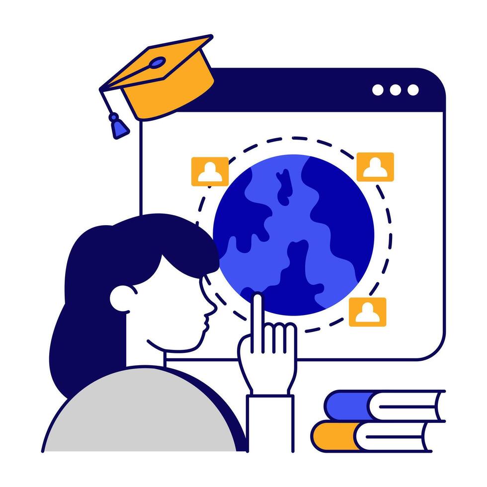 Premium download icon of global team vector