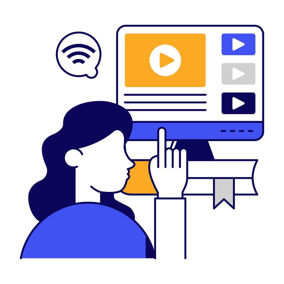 Premium download icon of online vector