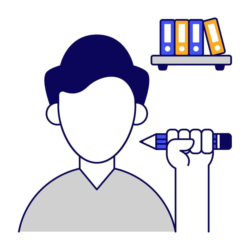 Modern design icon of writing powers vector