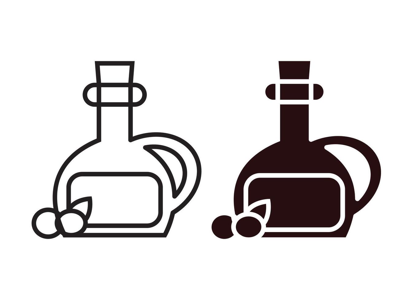 Set of chemical bottle icons in various designs vector