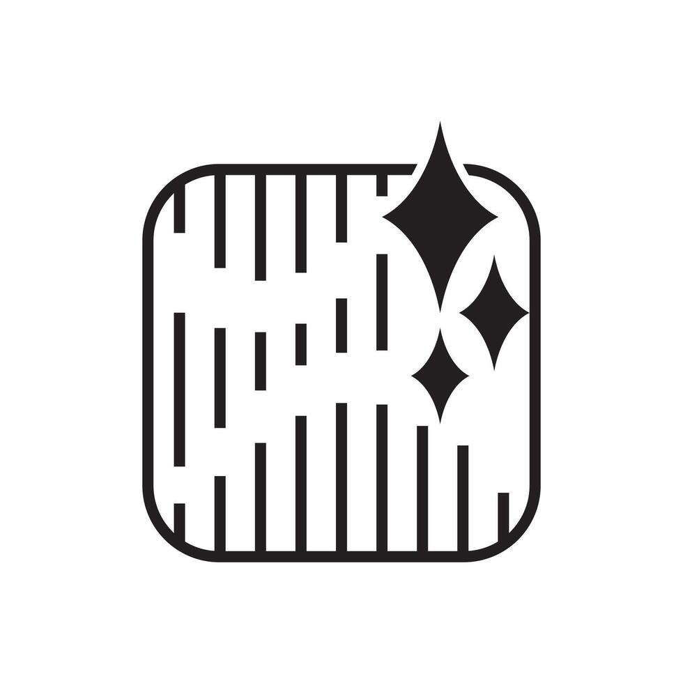 Stainless steel icon for modern design and branding vector
