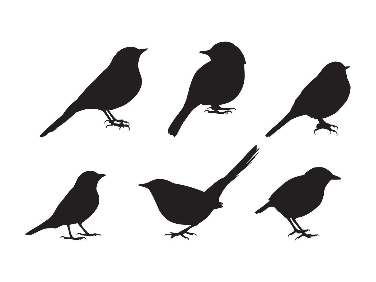 Small Bird Silhouette Design vector
