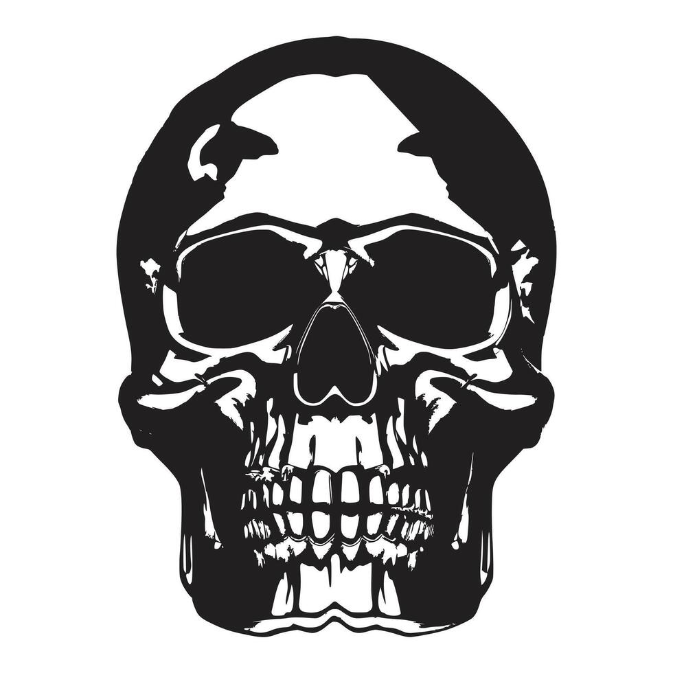 Black Skull Design vector