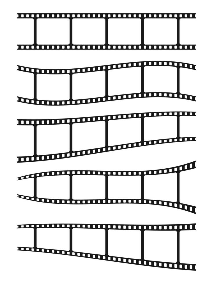 Black and White Movie Strip Design vector