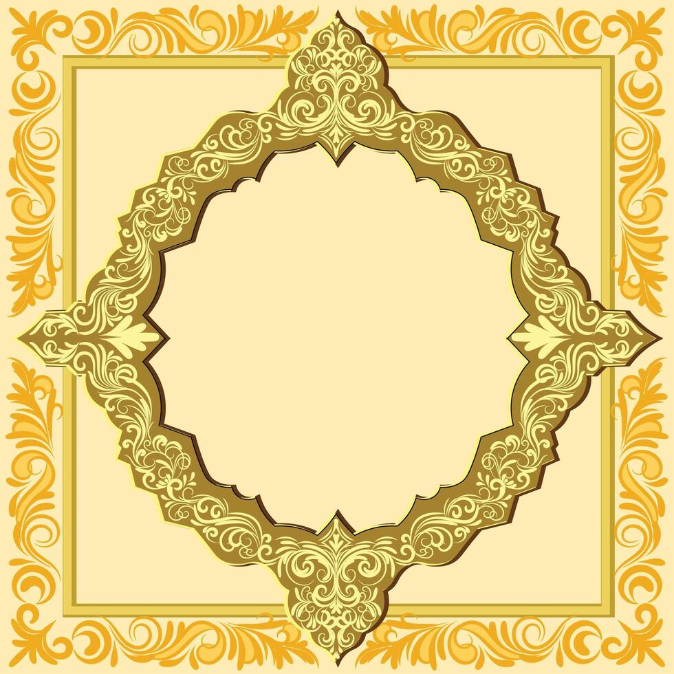 Islamic background design with ornament design. vector