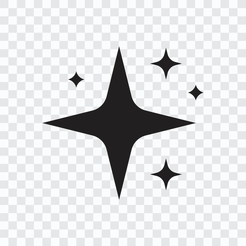 Sparkling Stars icon on white background vector
