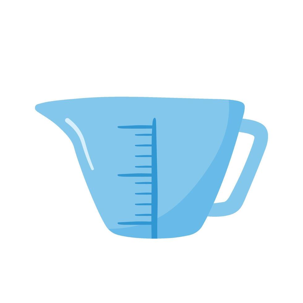 Measuring Cup Cooking and Bakery in Flat Cartoon Illustration vector