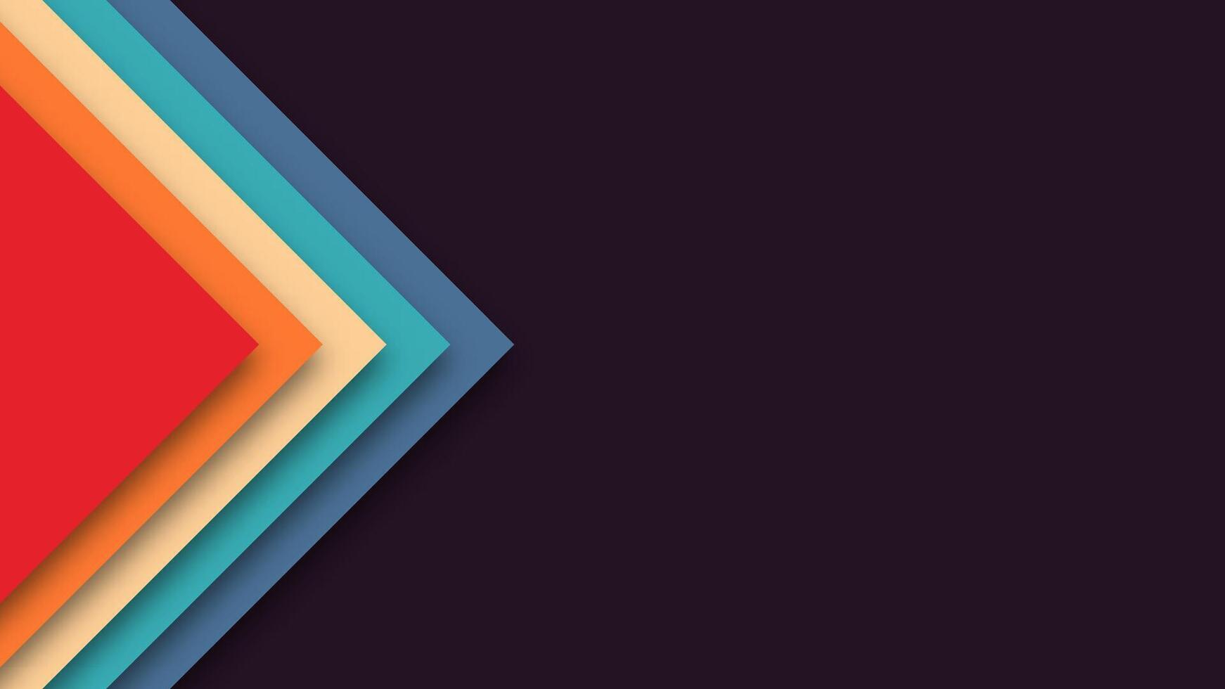 Artistic geometric background in retro theme. Colorful pattern inspired by 70s pop culture and 60s design. Vintage layout with modern twist. vector