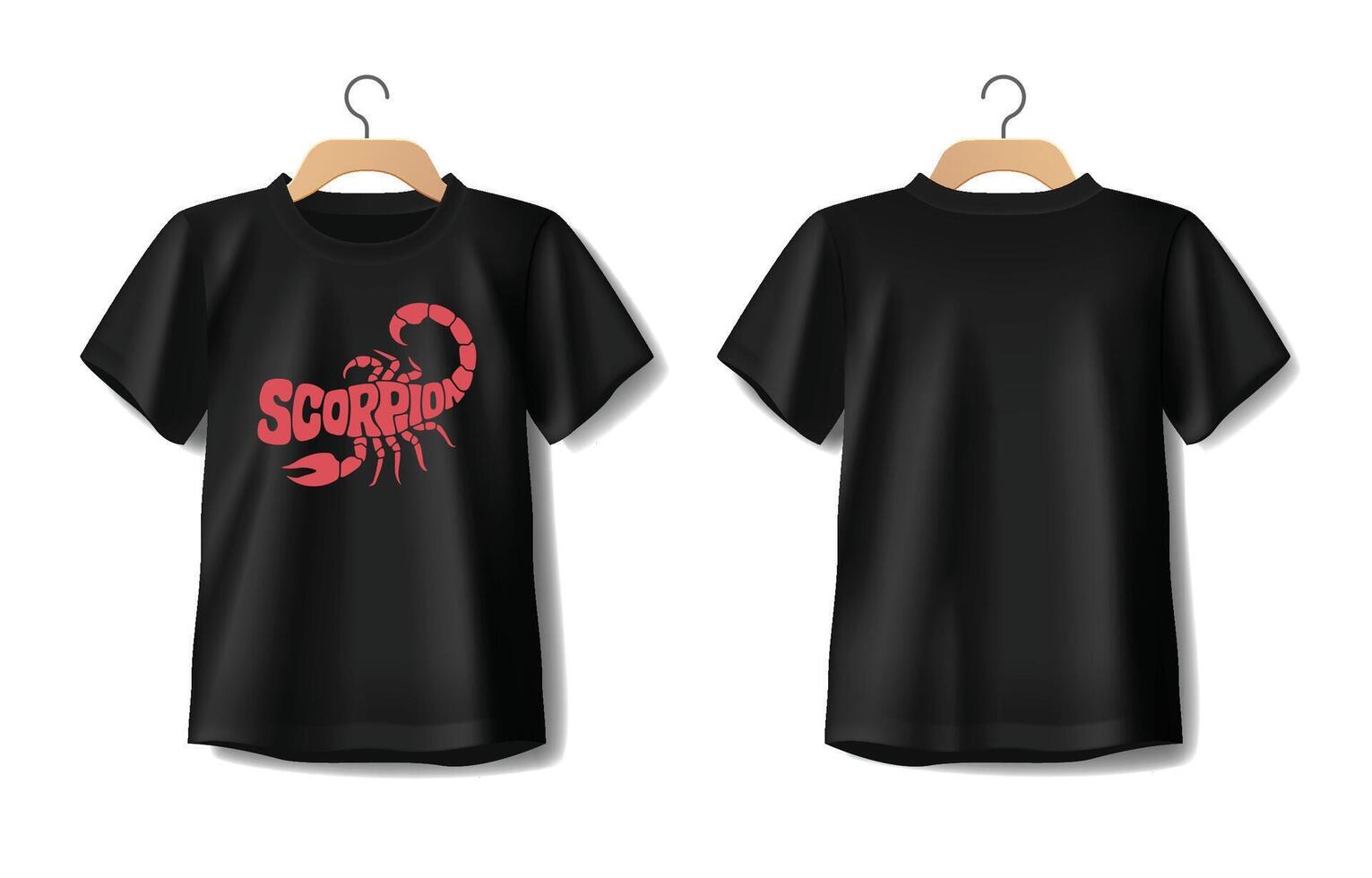 t shirt black new vector