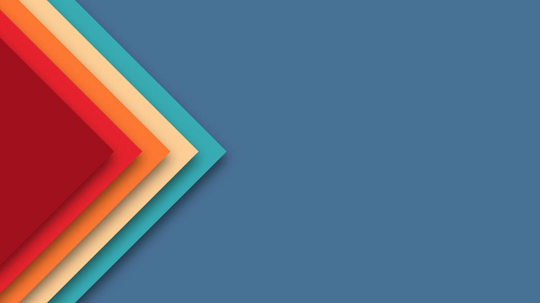 Retro modern design with classic geometry. 1960s and 1980s pattern with colorful composition. Nostalgic abstract aesthetic and vintage look. vector