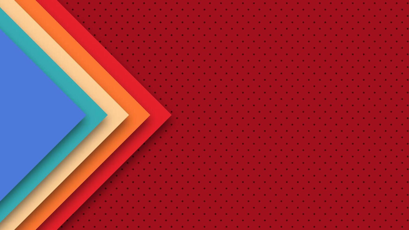 Old school colorful background with geometric layout. Retro pattern in 60s 70s 80s aesthetic for graphic design. vector