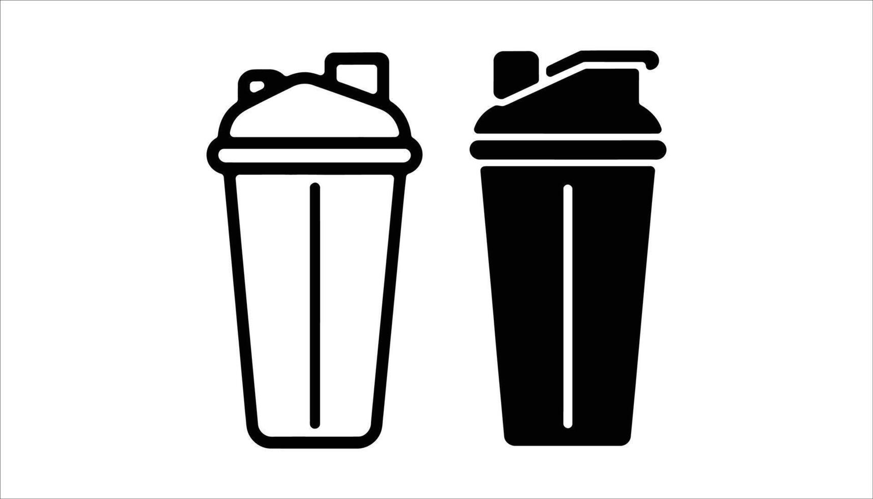 Shaker Bottle Icon for Fitness and Health vector