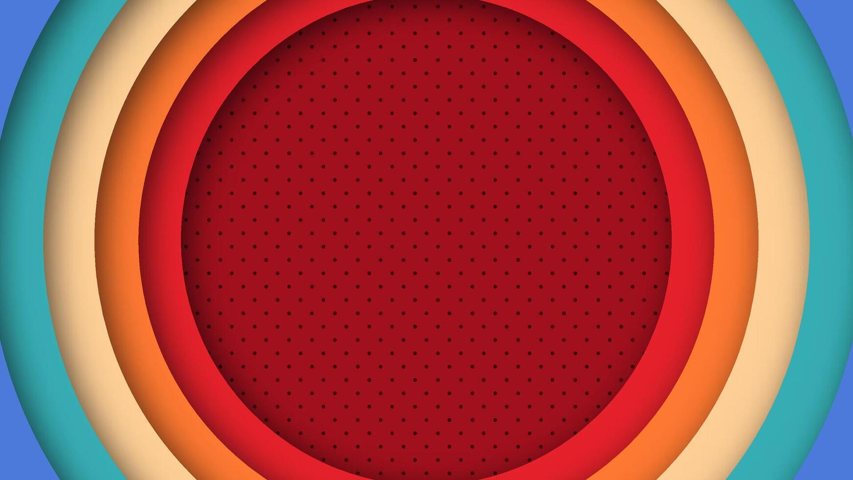 Colorful geometric circles in retro style. 1960s 70s 80s inspired funky abstract design. Ideal for posters, packaging, and digital visuals. vector