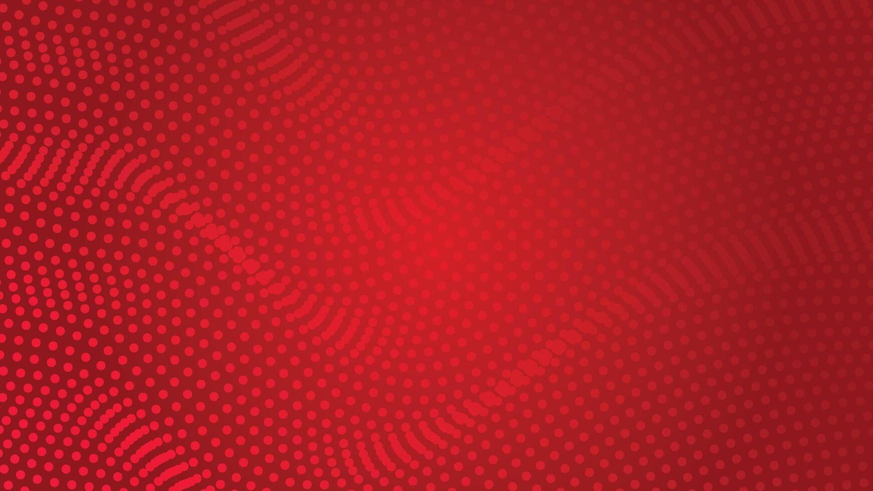 abstract red background with wavy dots decoration vector