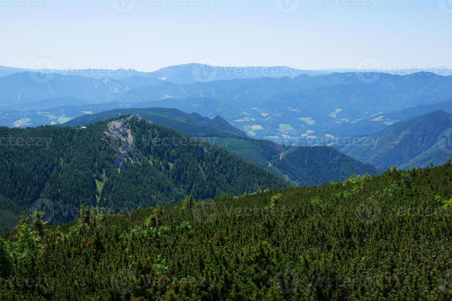 A view of Puchberg am Schneeberg. Austrian Alpine scenery photo