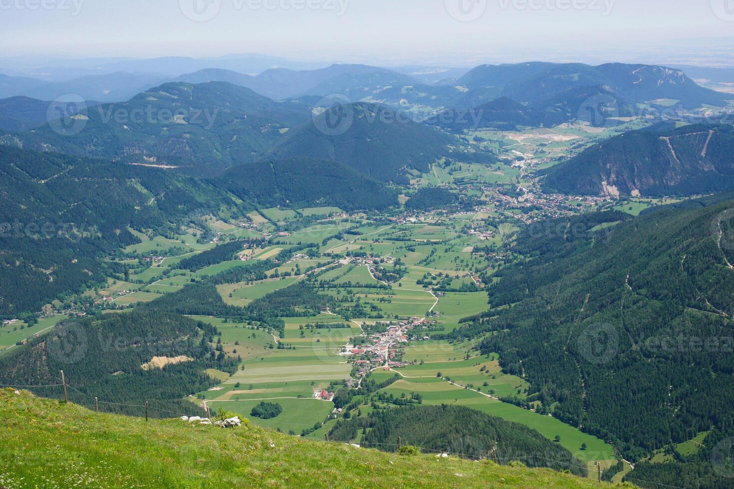 A view of Puchberg am Schneeberg, Austrian Alpine scenery photo