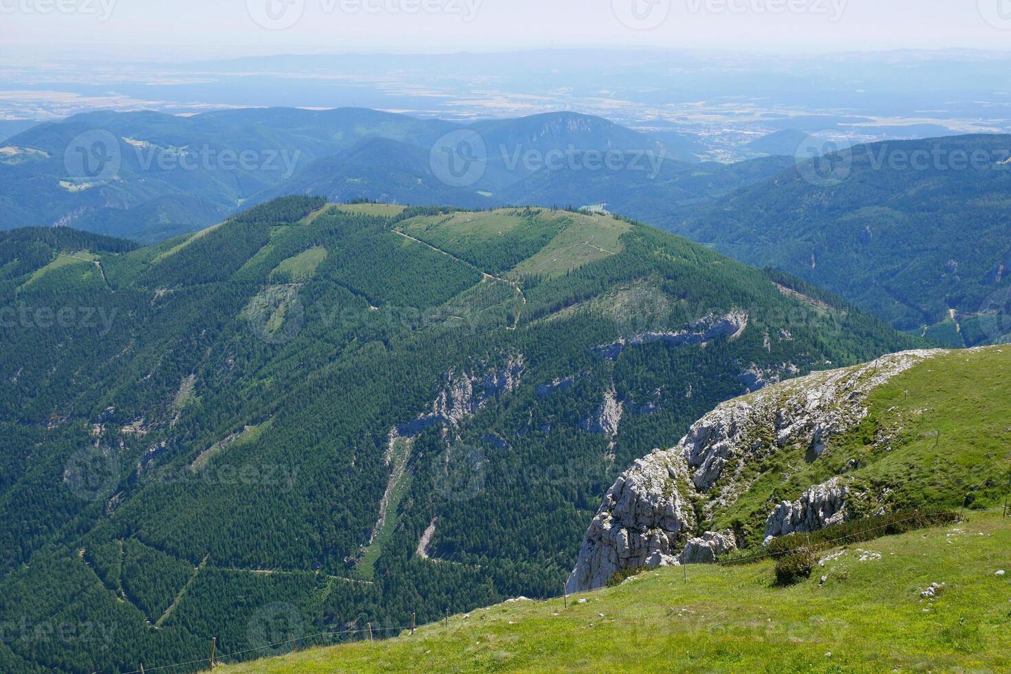 A view of Puchberg am Schneeberg, Austrian Alps. photo