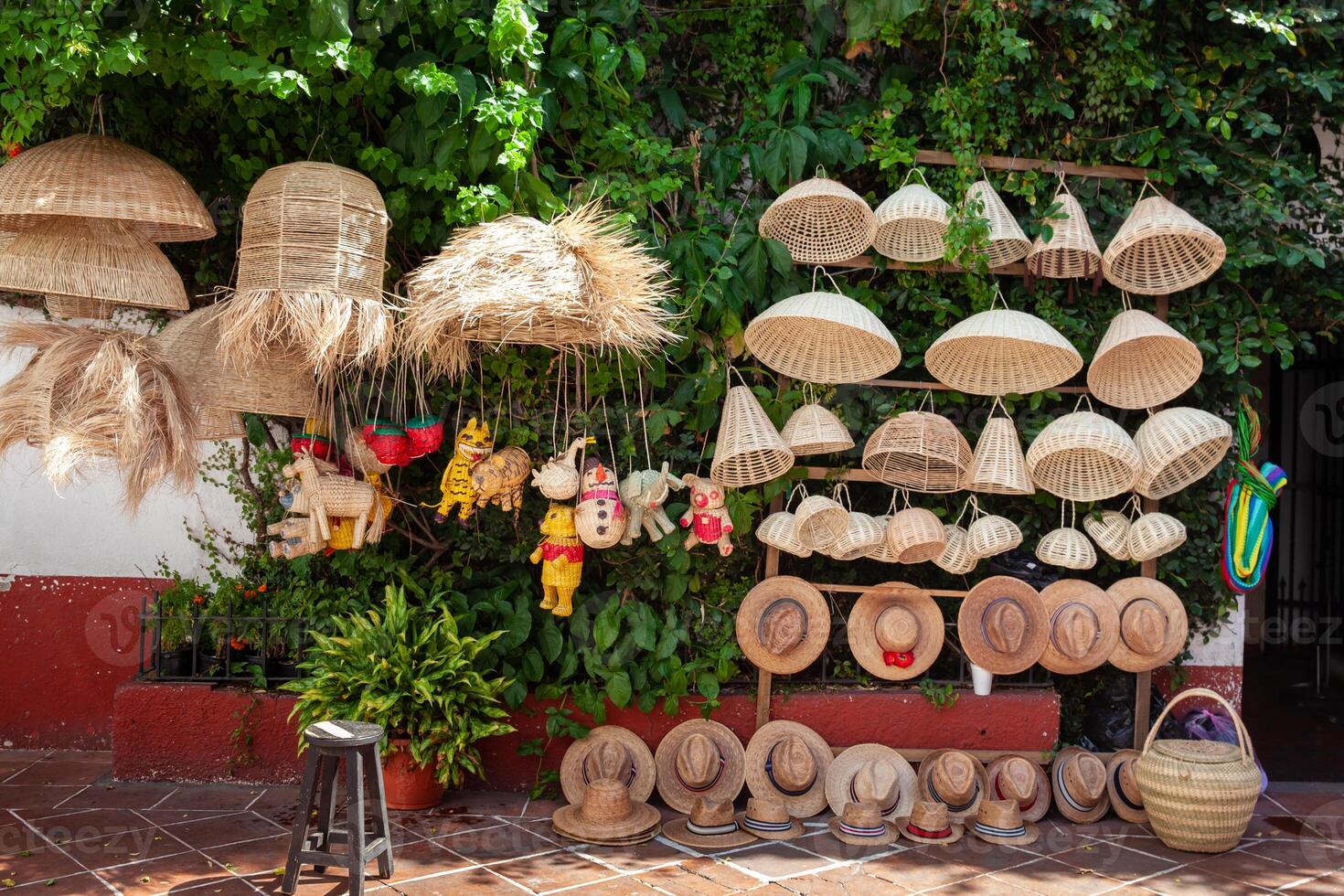Crafts at the beautiful colonial Magical Town of Taxco de Alarcon located in the Mexican state of Guerrero. photo