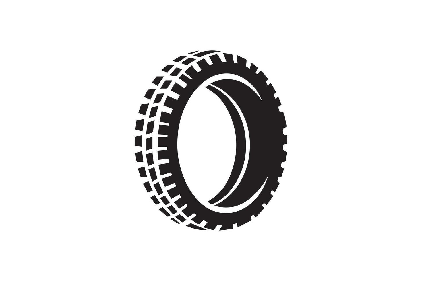Motorcycle tire icon isolated on white background vector