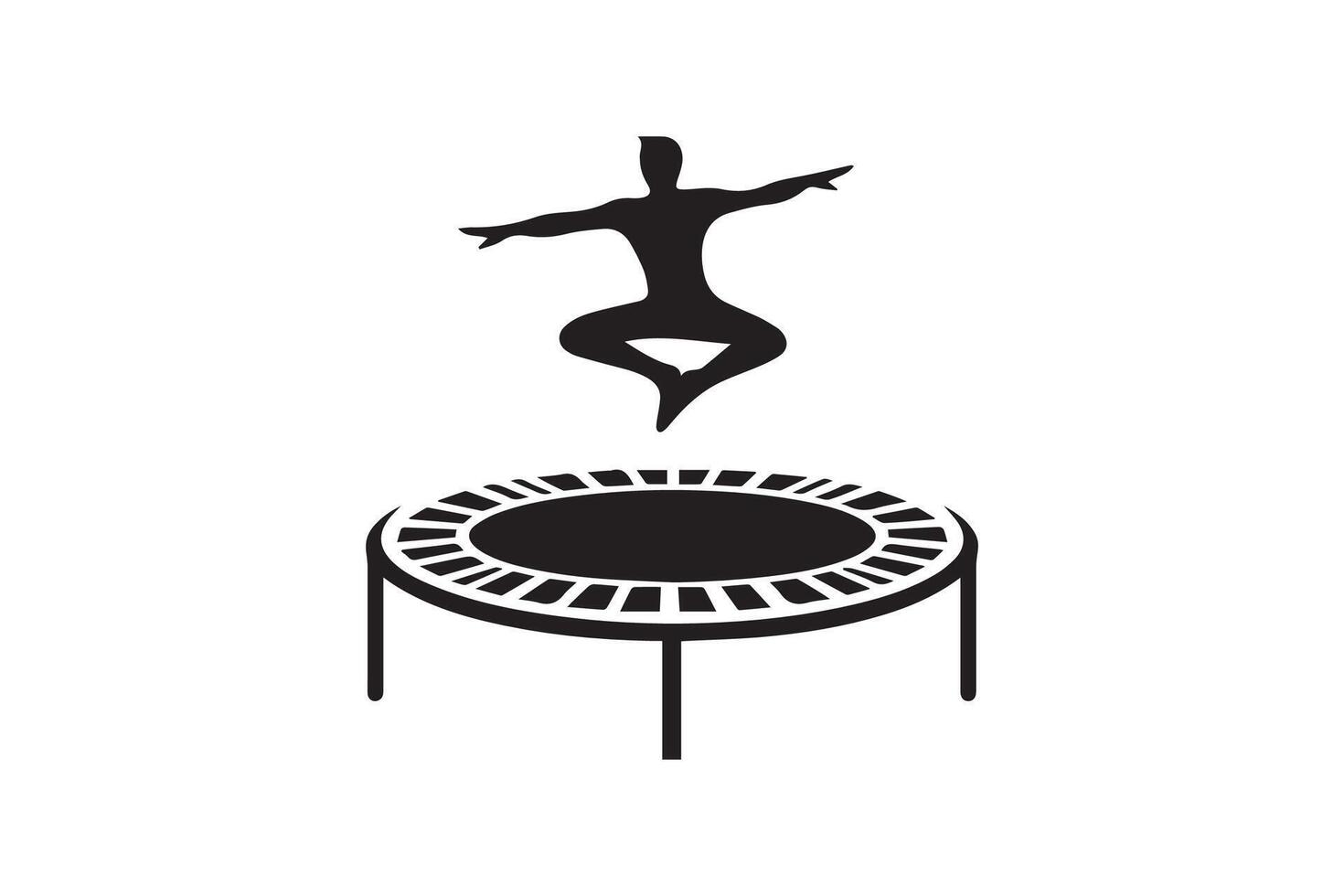 Trampoline icon silhouette silhouette illustration vector