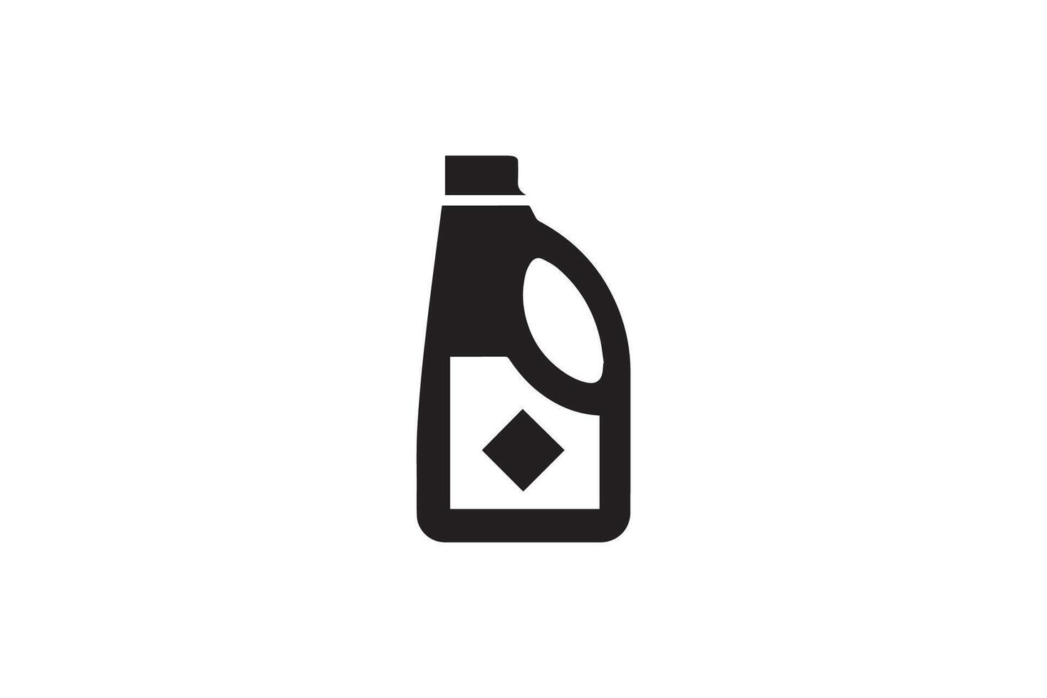 A black and white image of a bottle of cleaning product vector
