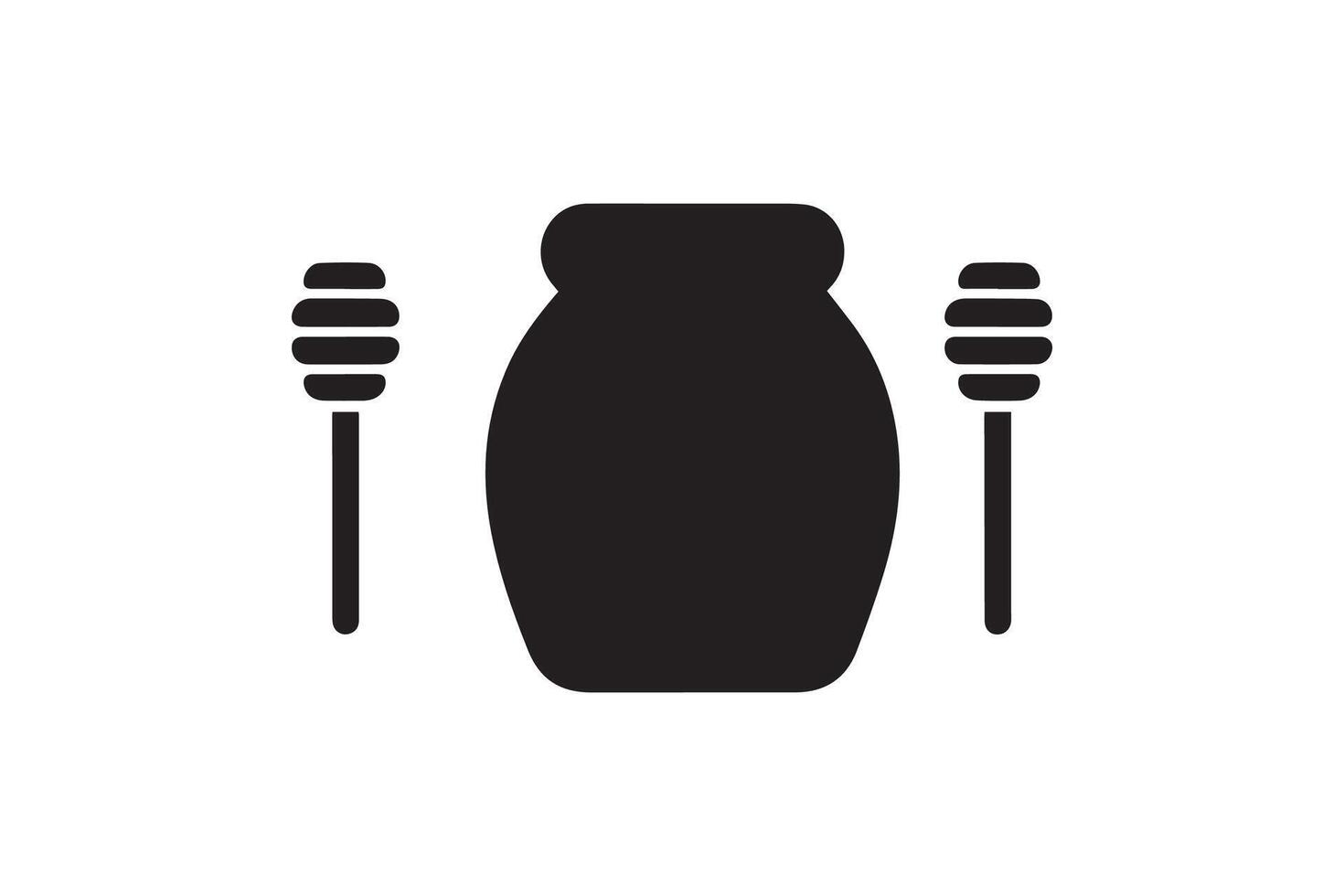 Honey jar icon illustration vector