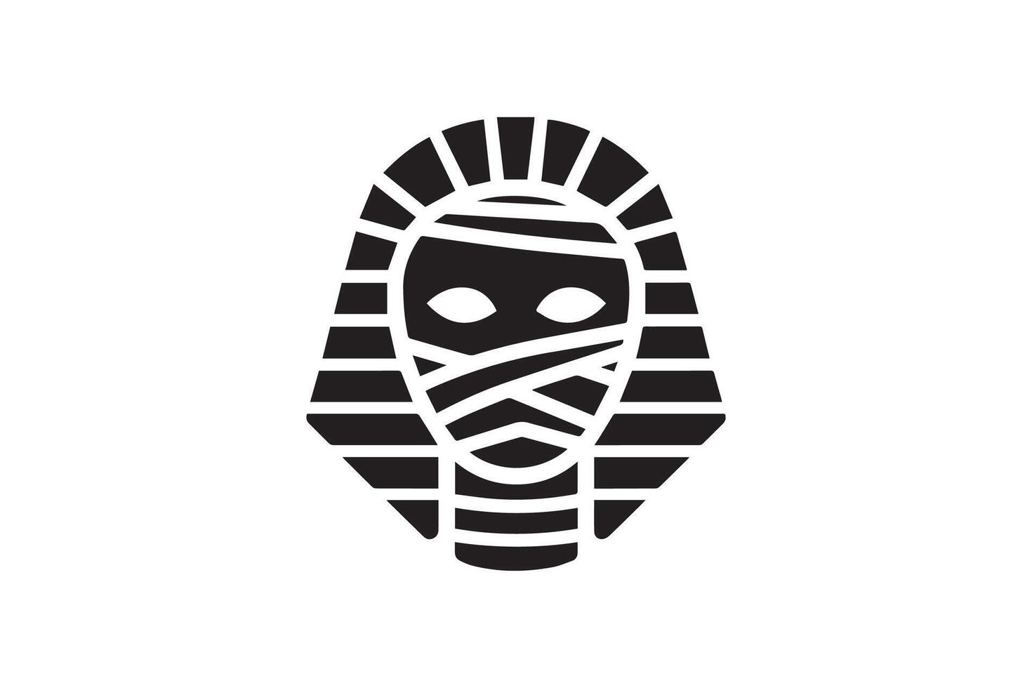An egyptian mask icon on a white background vector