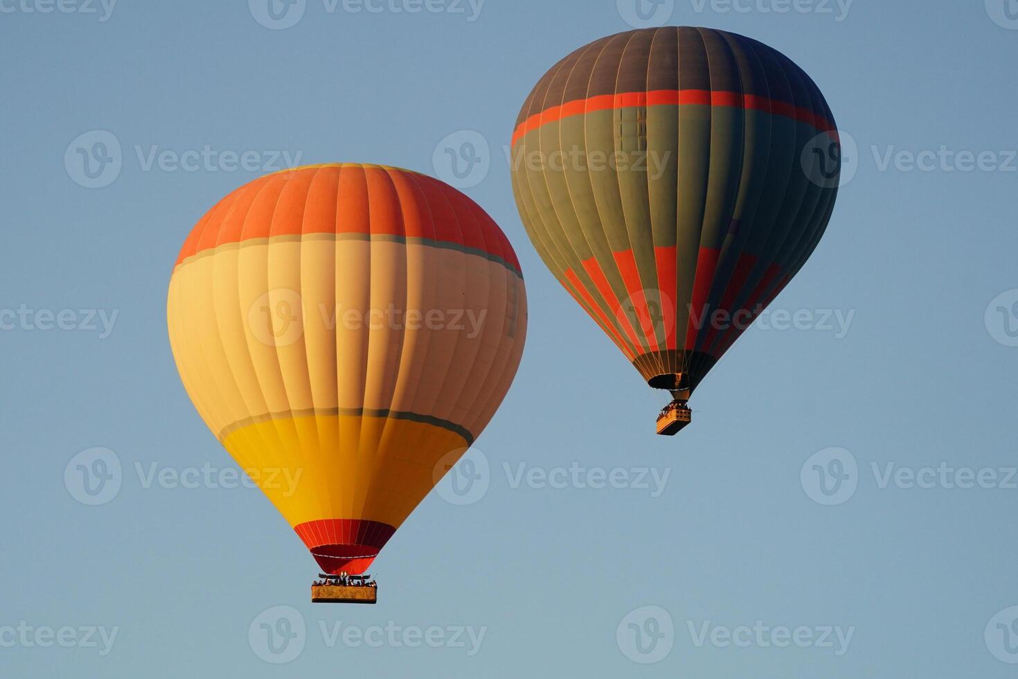 Two Hot Air Balloons in Cappadocia, Nevsehir, Turkiye photo