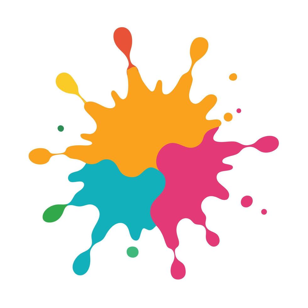 White Backdrop With Artistic Watercolor Elements vector