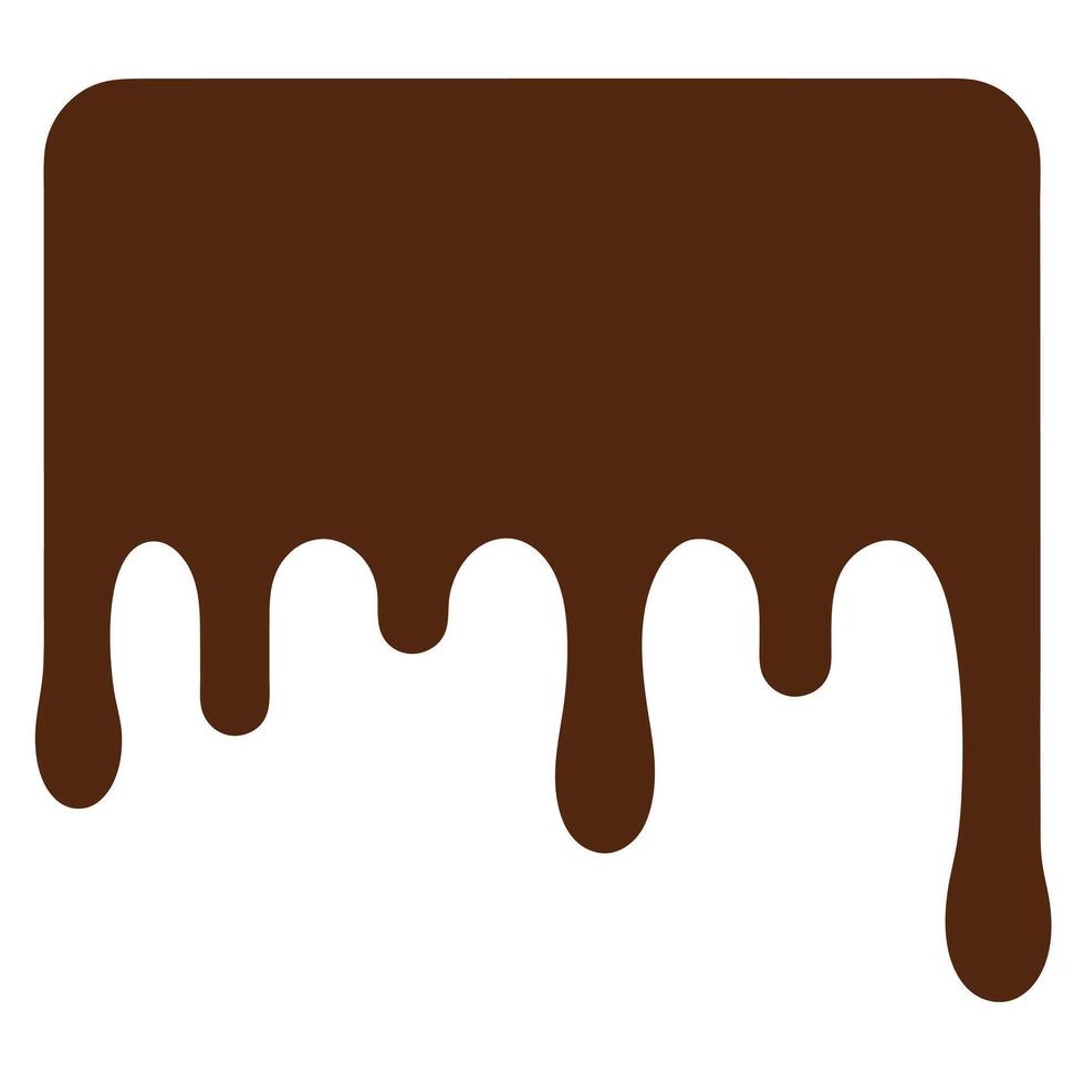 Curved Chocolate Lines Forming Decorative Patterns vector