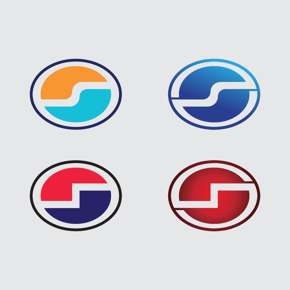 S logo and S icon stock image graphic identity vector